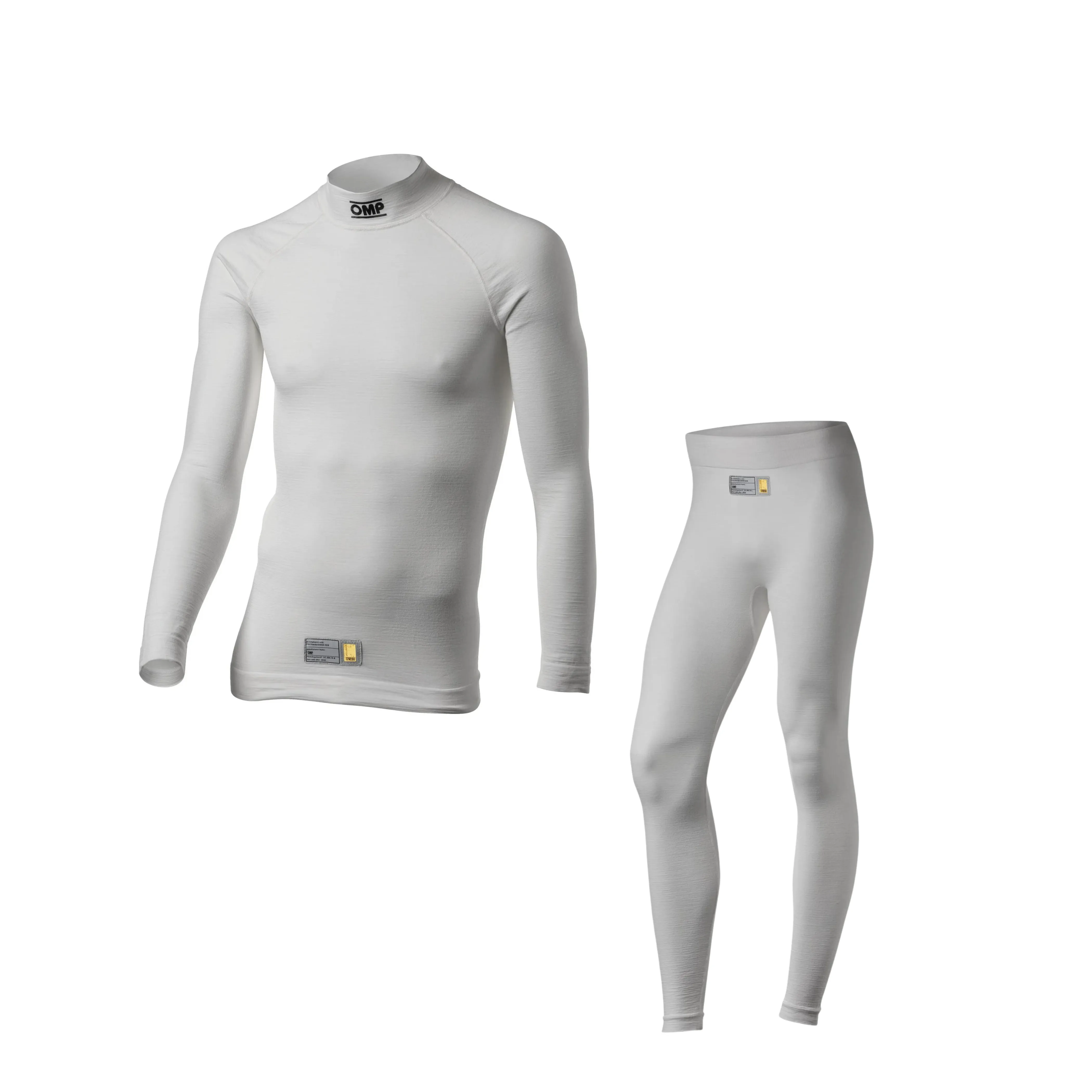 OMP Tecnica EVO Top / Pants Fireproof Underwear [FIA 8856-2018] Black or White