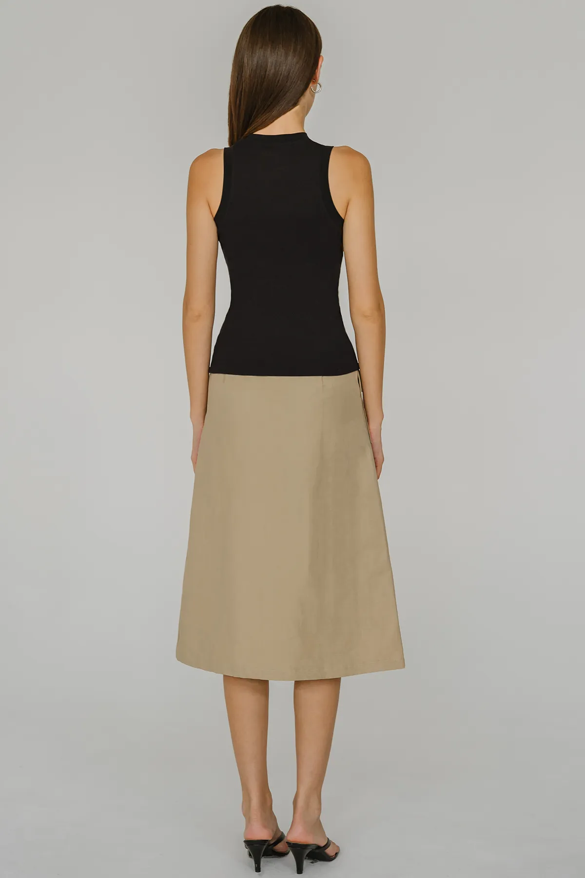 On The Road Cargo Skirt With Belt (Khaki)