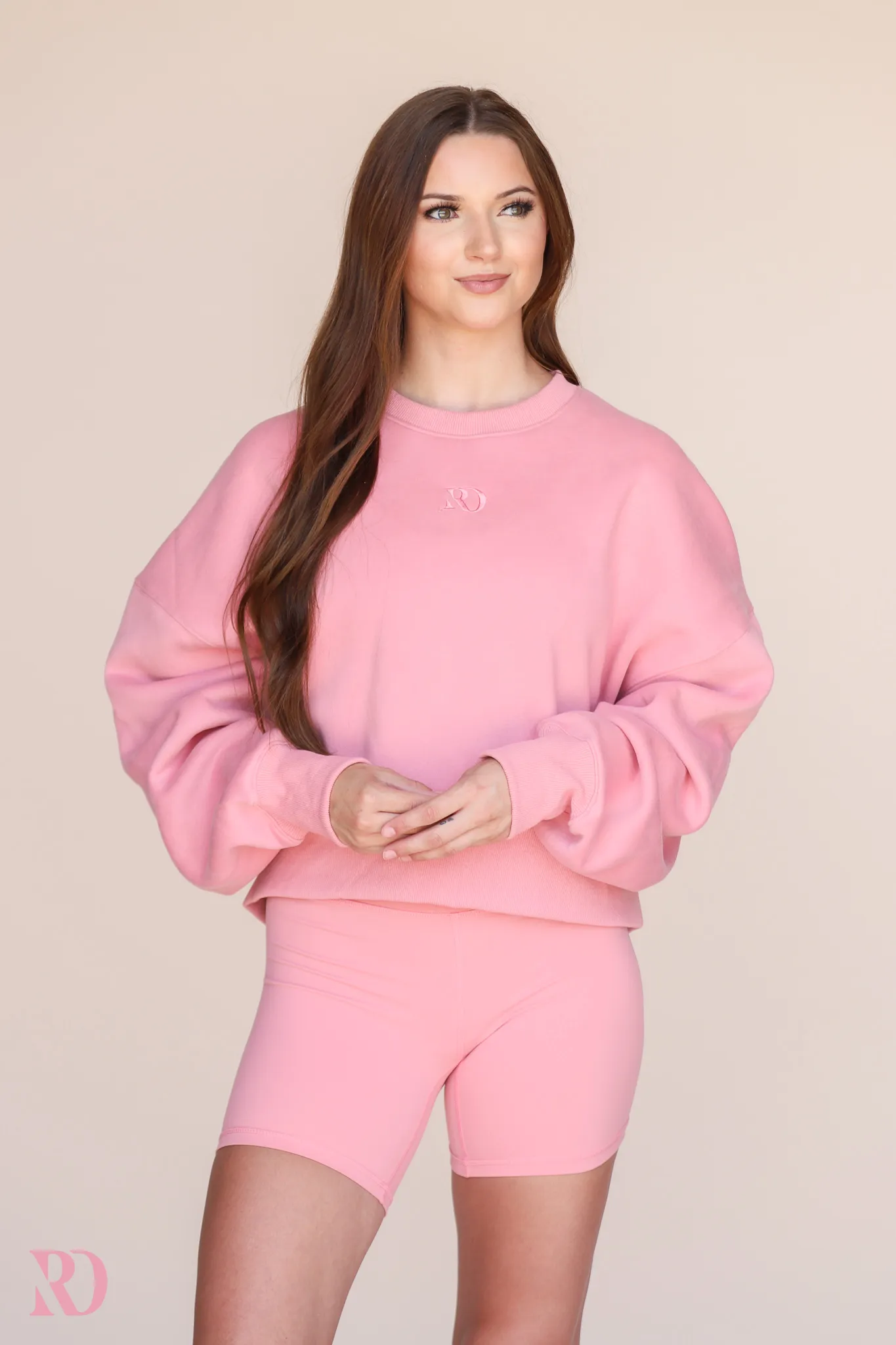 PETAL PINK WARMUP PULLOVER | RD ESSENTIALS