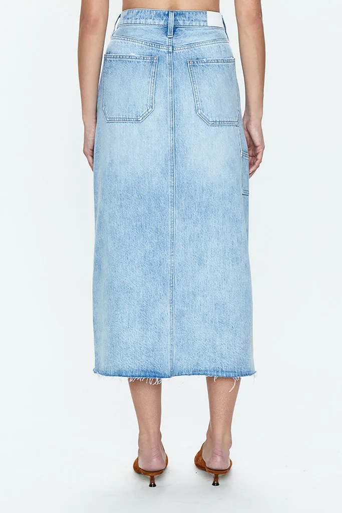 Pistola - Alice Workwear High Rise Midi Skirt - Coastal - FINAL SALE