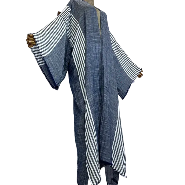 Pre Order: Cozy Striped Kimono Cardigan - WINI