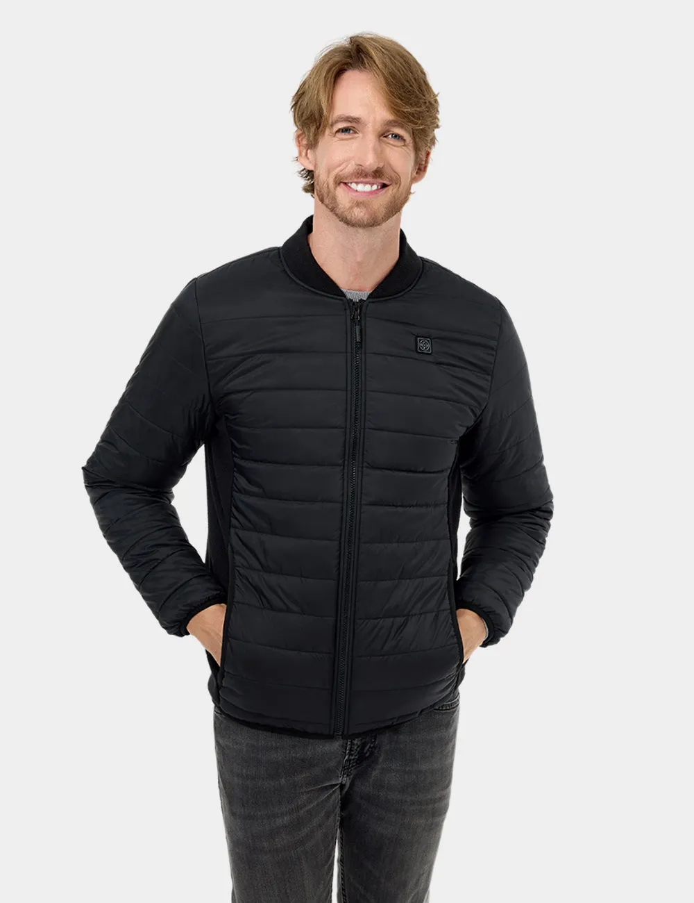 PuffLyte Men's Heated Lightweight Jacket - Black