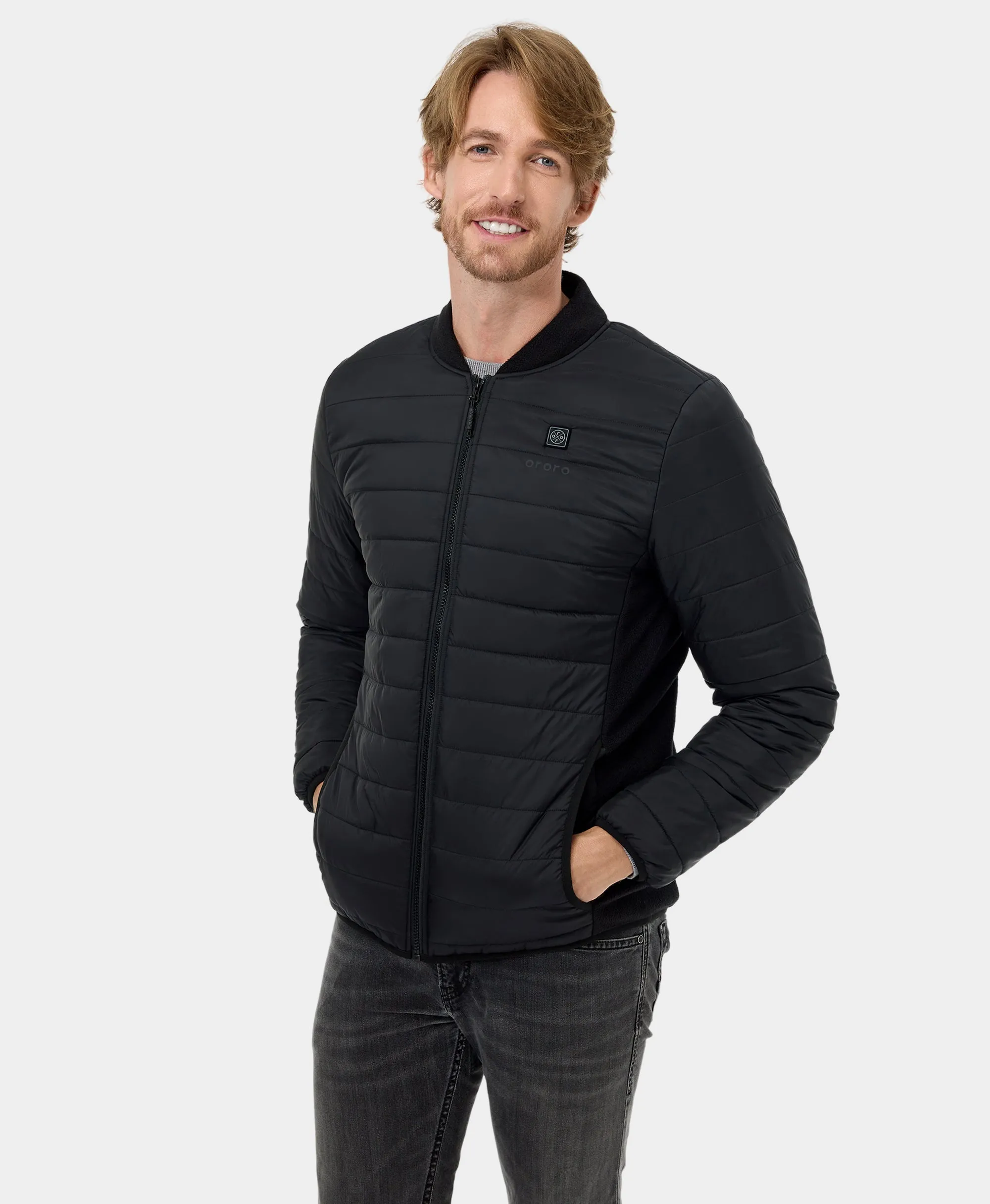 PuffLyte Men's Heated Lightweight Jacket - Black