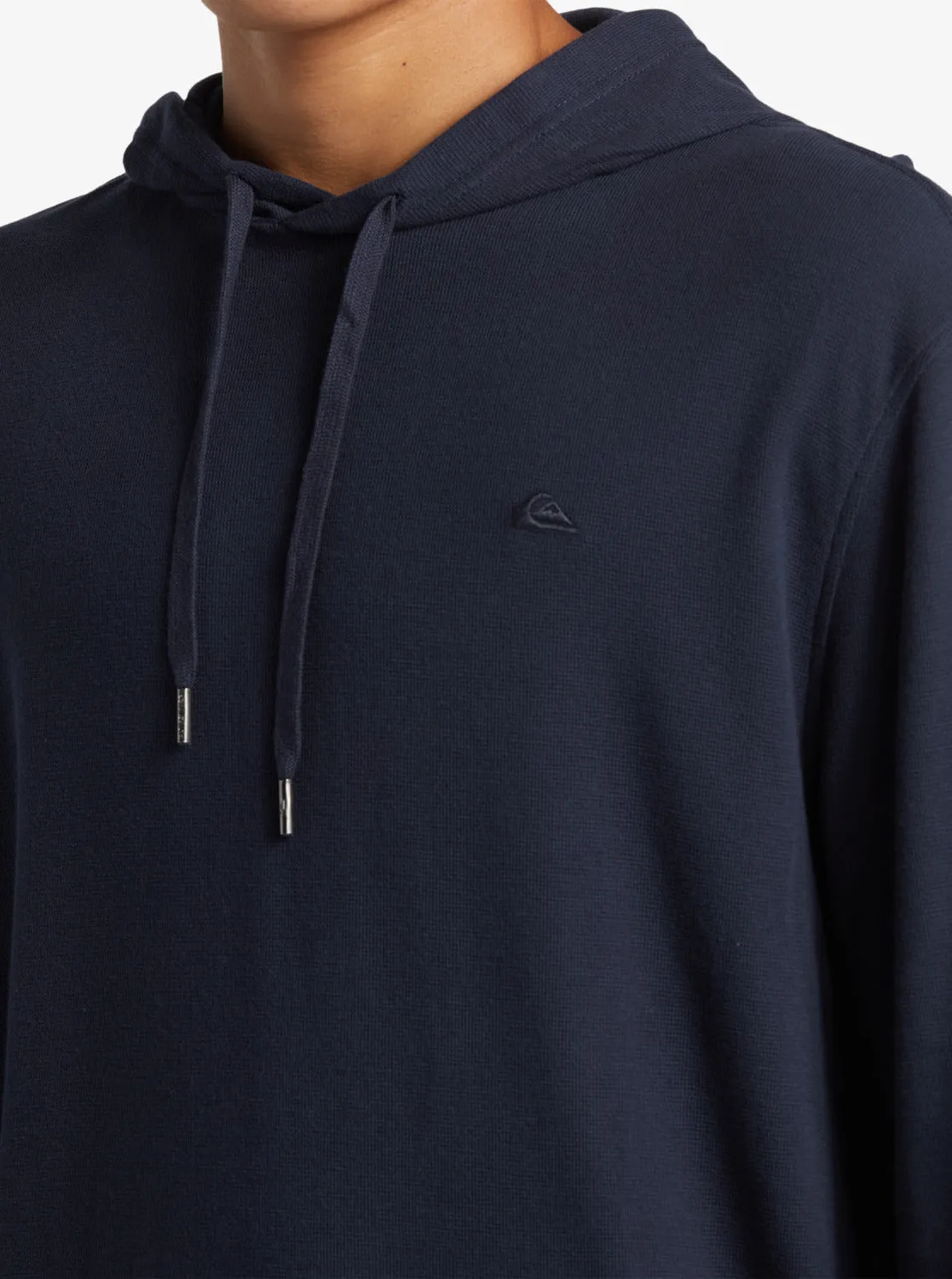 Quiksilver Drills Hooded Thermal L/S Shirt-Navy