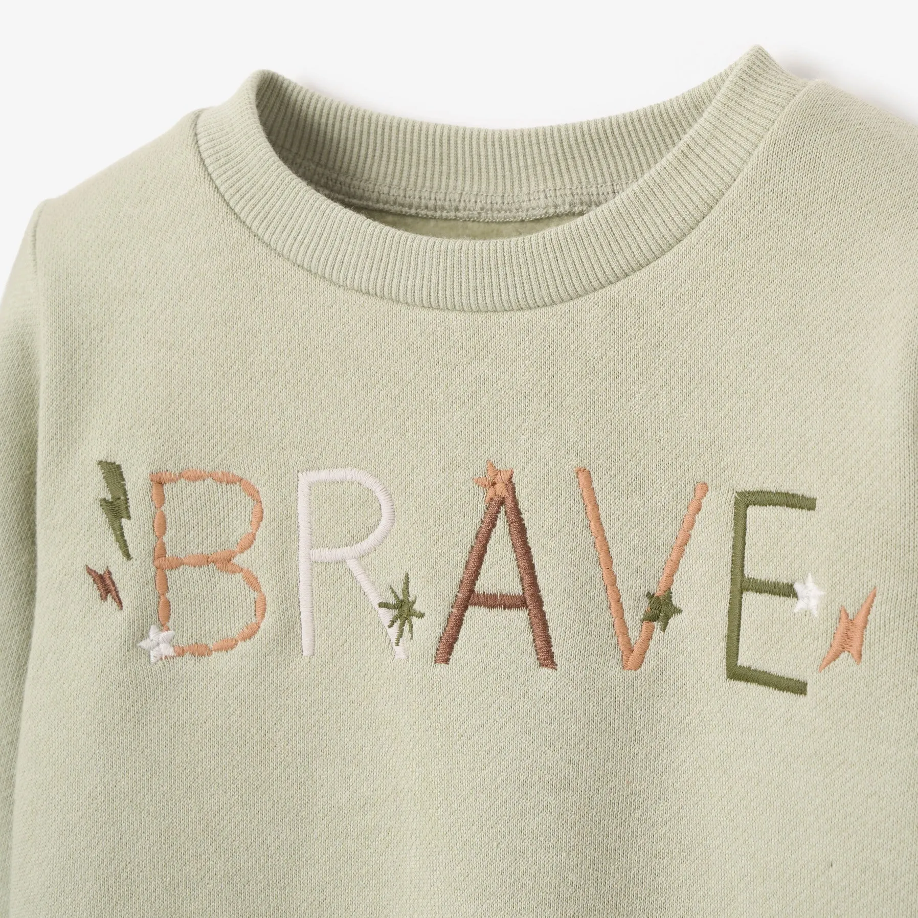 "Brave" Organic Fleece Pullover