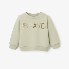 "Brave" Organic Fleece Pullover