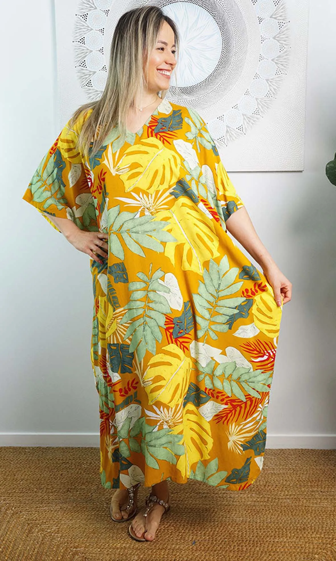 Rayon Premium Kaftan Long Tiwi, More Colours