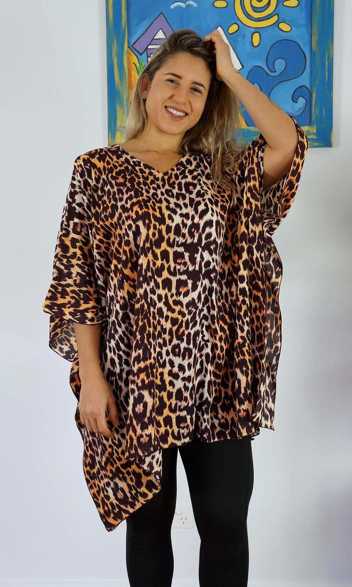 Rayon Tunic Short Leopard, More Colours