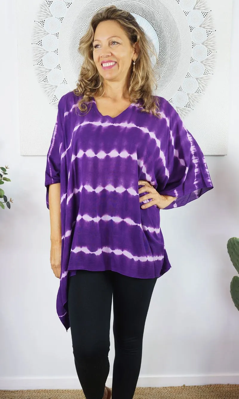 Rayon Tunic Short Nirvana Tie Dye, More Colours