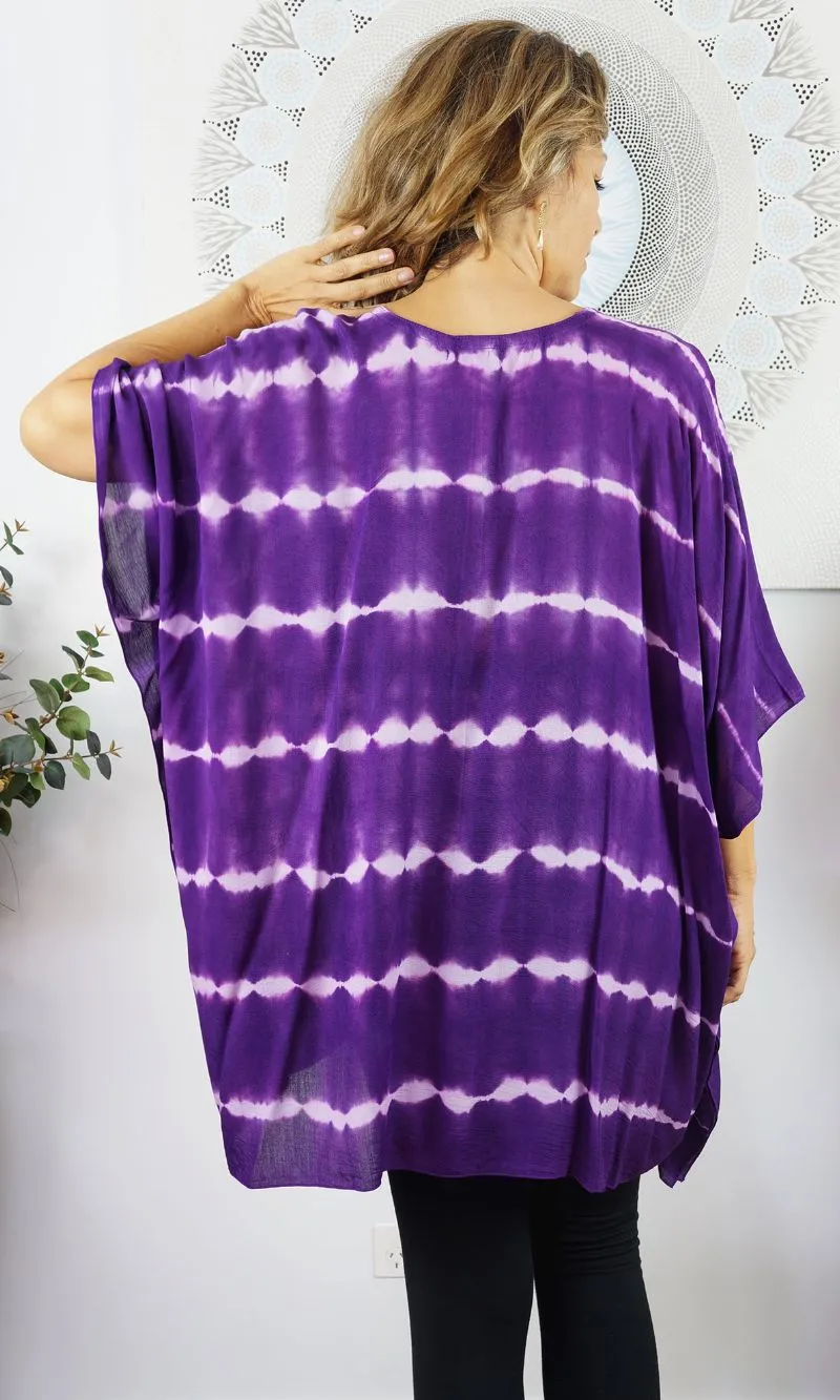 Rayon Tunic Short Nirvana Tie Dye, More Colours