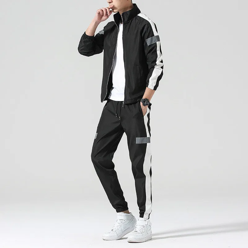 Reflective Striped Krown Tracksuit