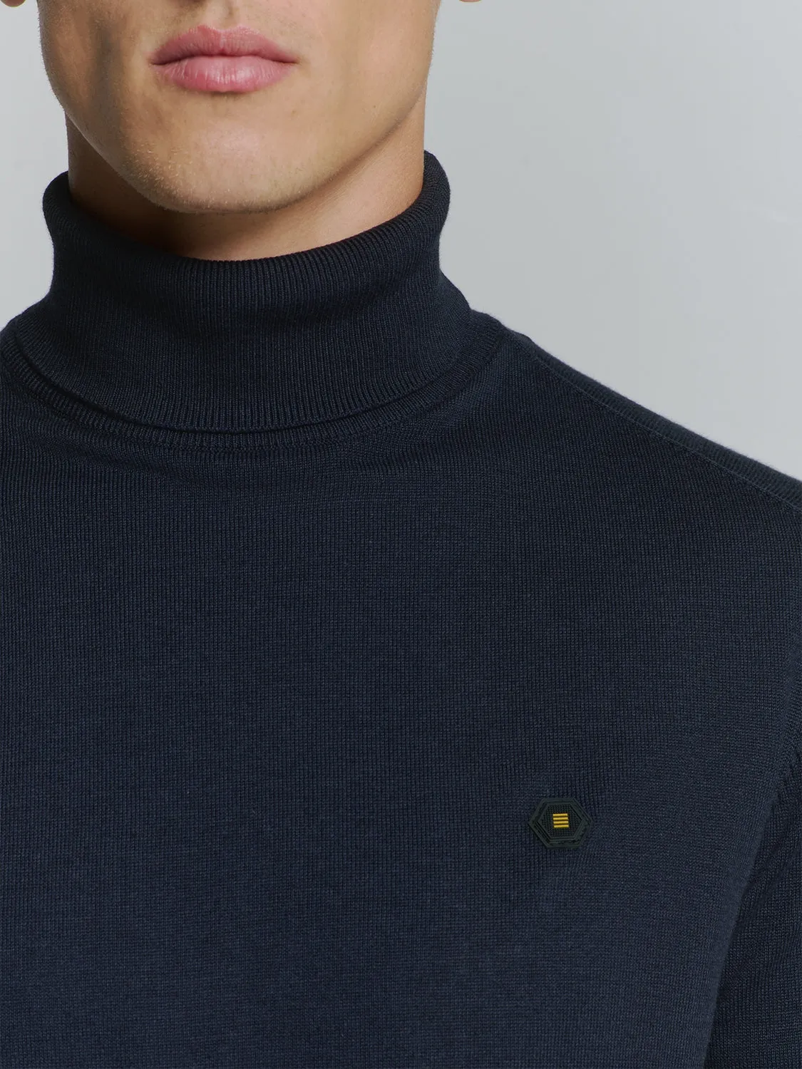 Rollneck Pullover | Blueberry