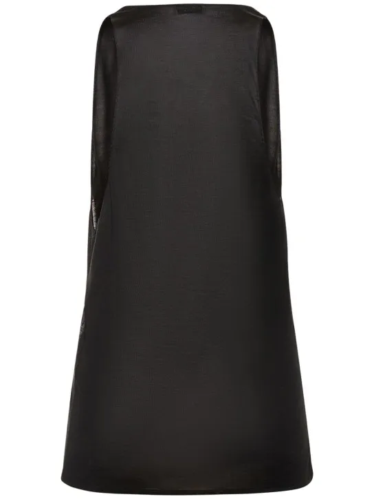 Saint Laurent   Scoop neck silk tank top 