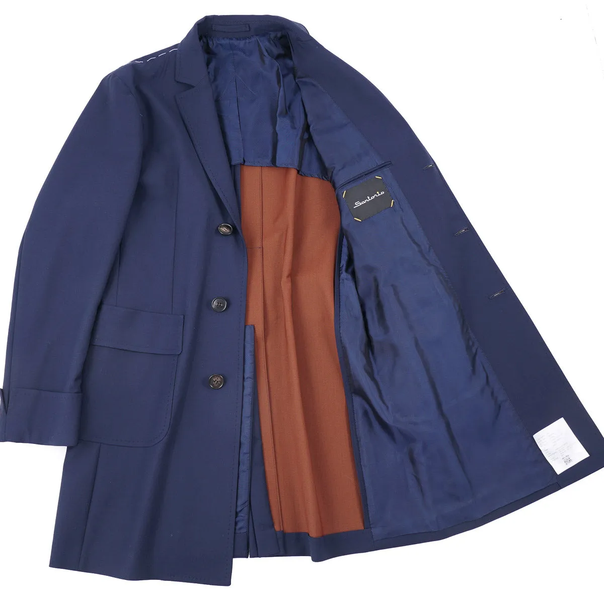 Sartorio Mid-Weight Wool-Blend Overcoat