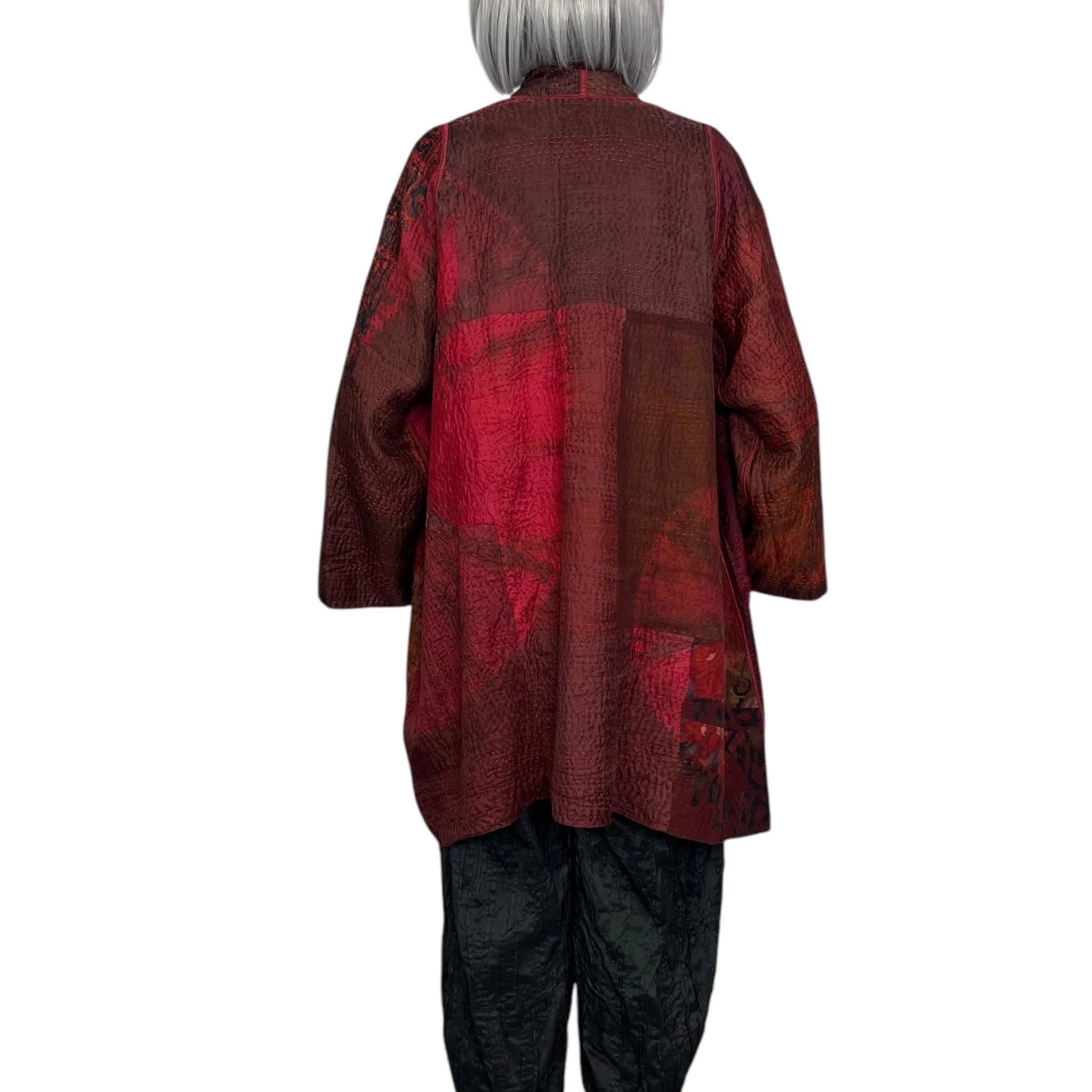 SHIBORI TIE DYE A-LINE JACKET