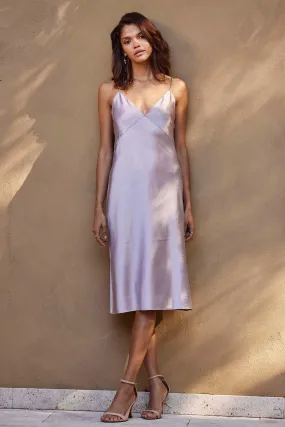 Silky Satin Midi Dusk