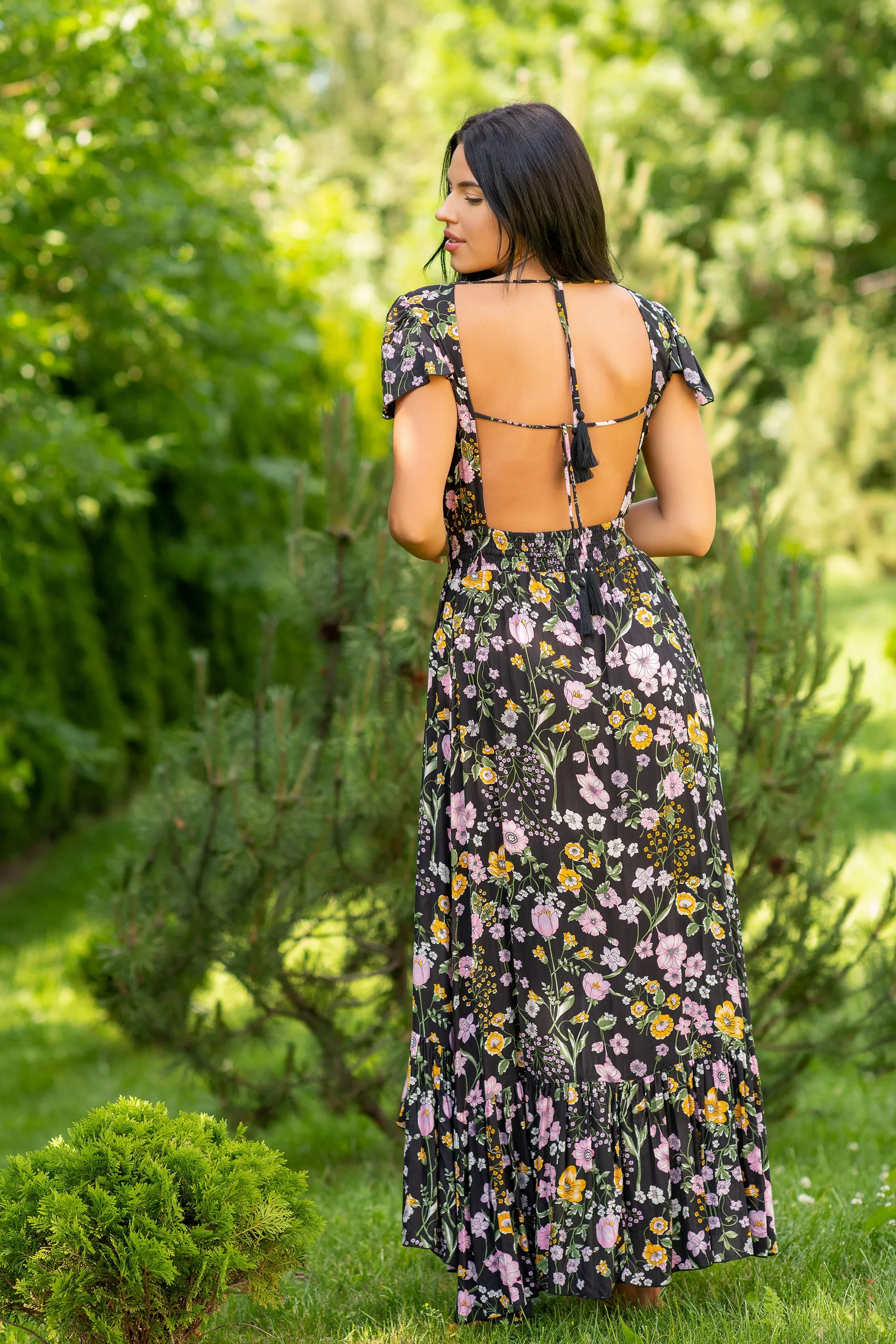 Silvey Open Back Dress