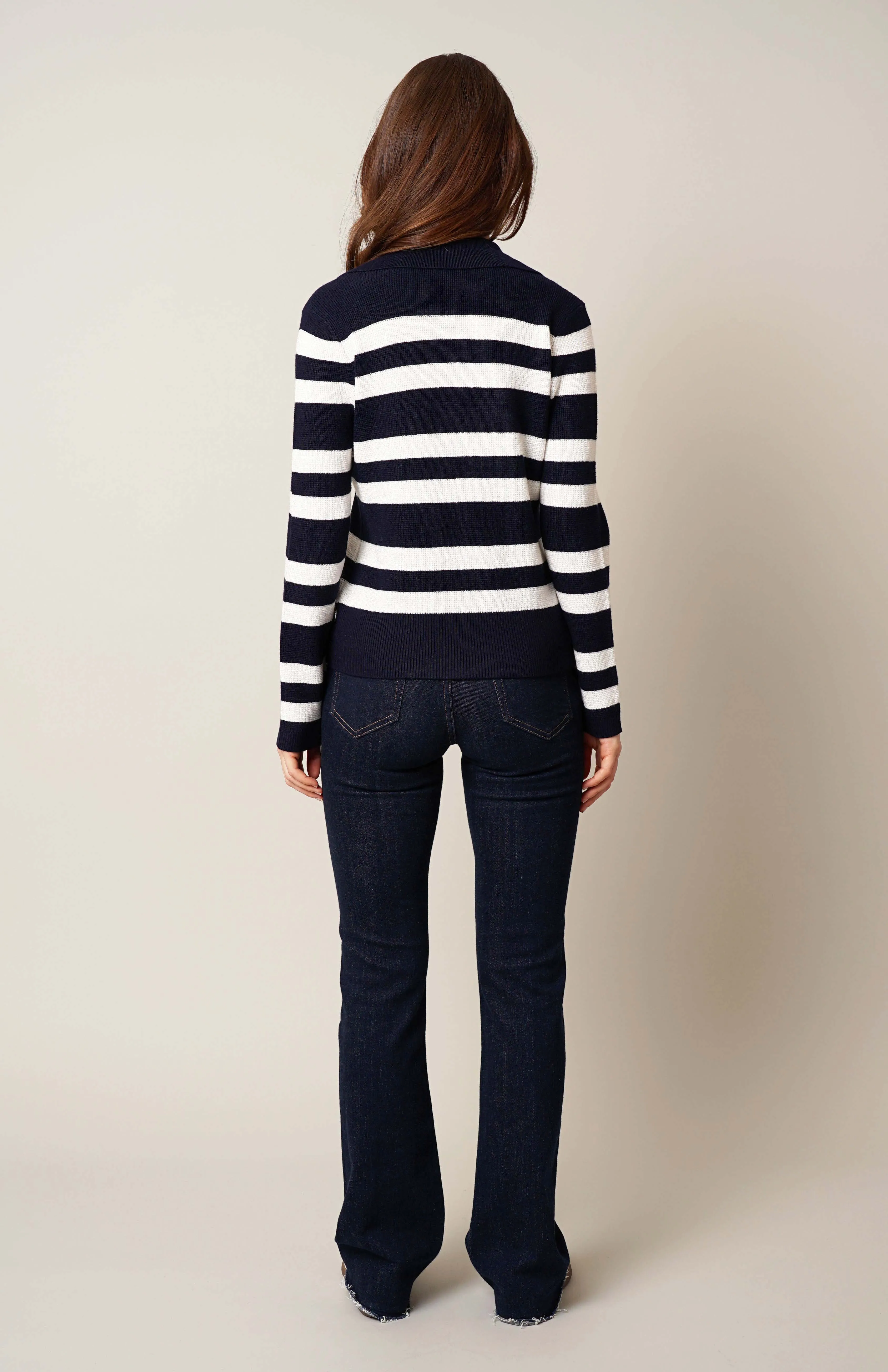 Striped Collared Pullover