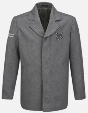 Tacoma Rockets CCM Gray Wool Coaches Overcoat