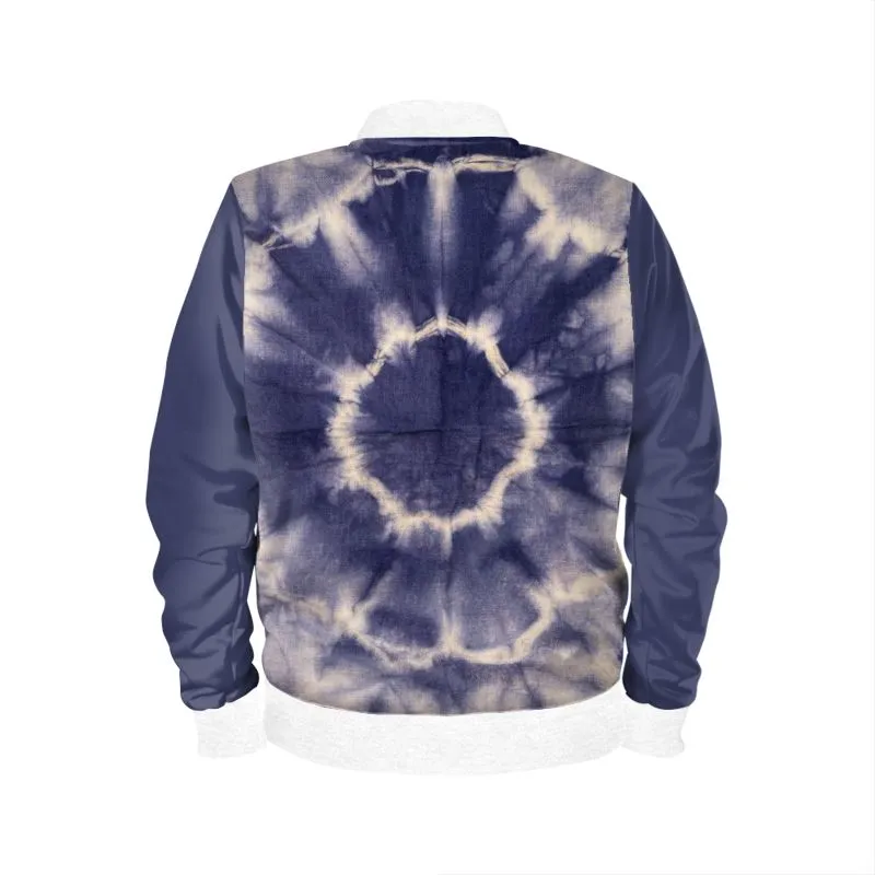 Tie Dye Sunburst Bomber Jacket