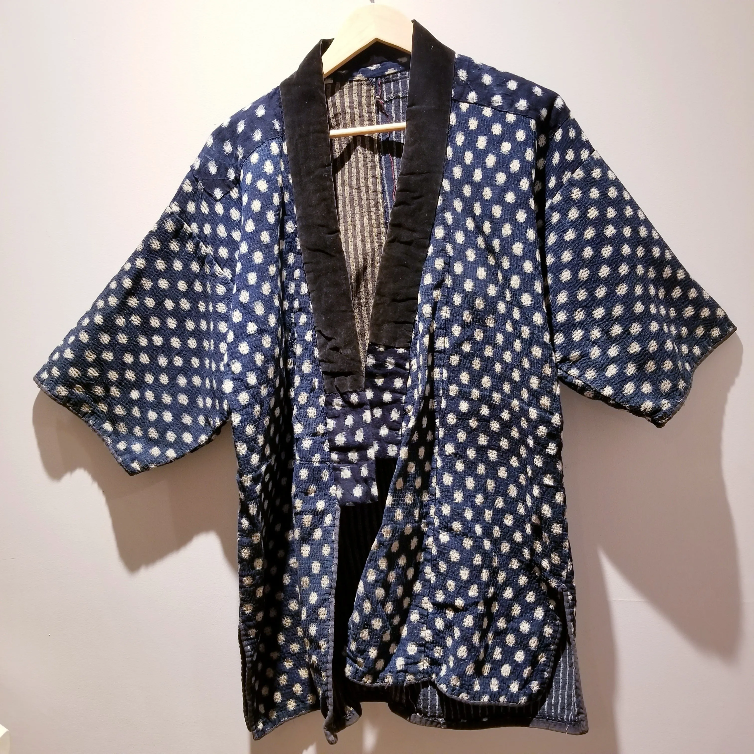 Vintage Indigo Sashiko Noragi Jacket