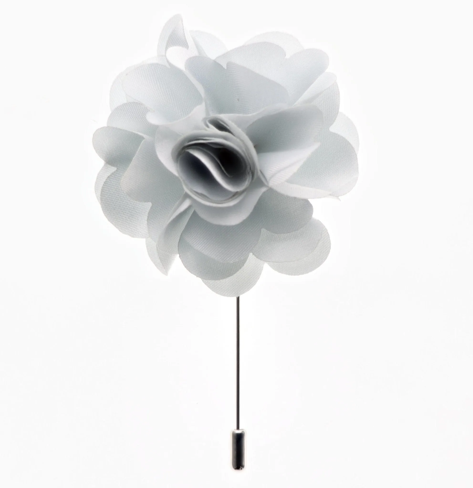 Vittorio Vico Unisex Satin Stick Flower Lapel Pin