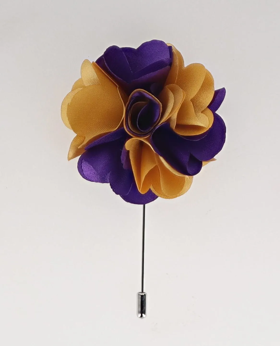 Vittorio Vico Unisex Satin Stick Flower Lapel Pin