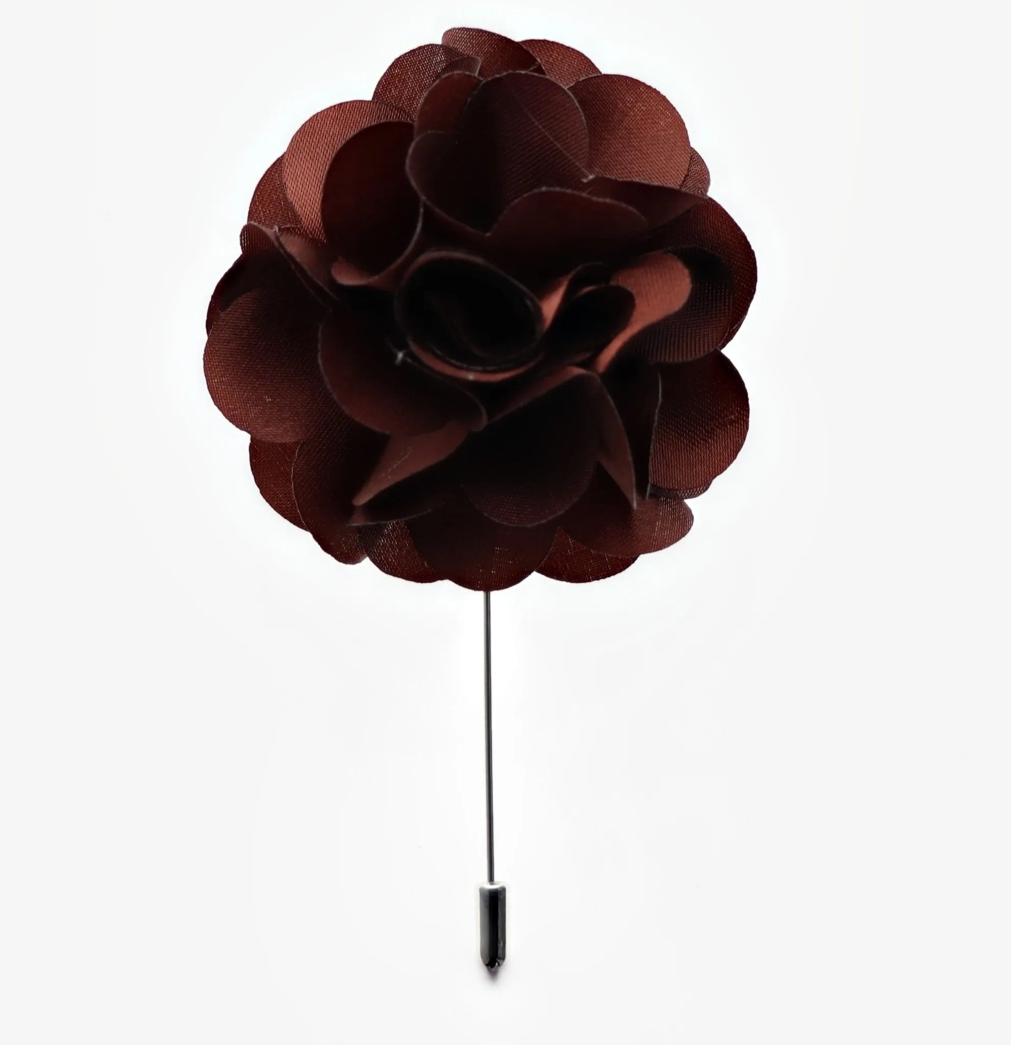 Vittorio Vico Unisex Satin Stick Flower Lapel Pin