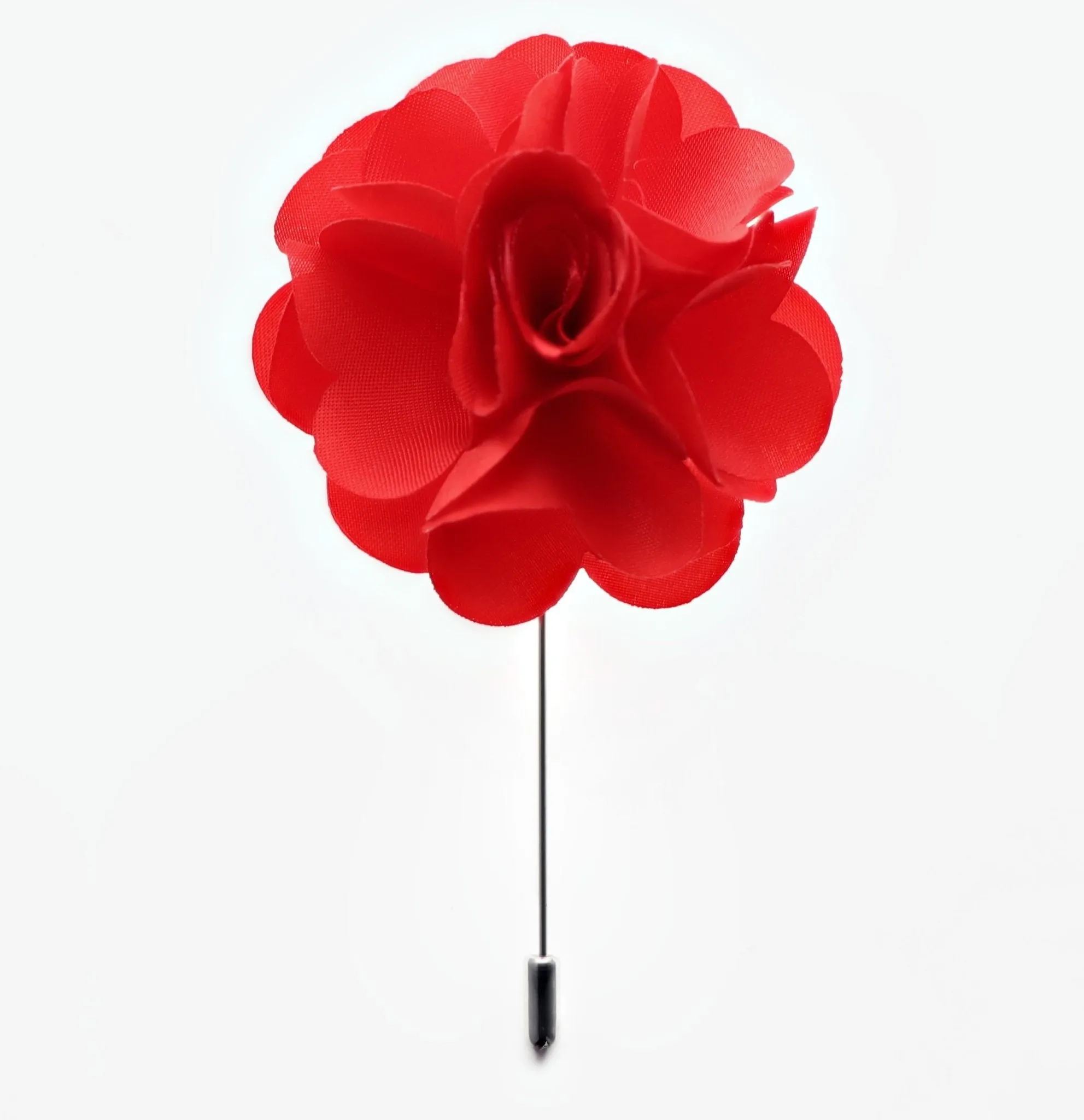 Vittorio Vico Unisex Satin Stick Flower Lapel Pin