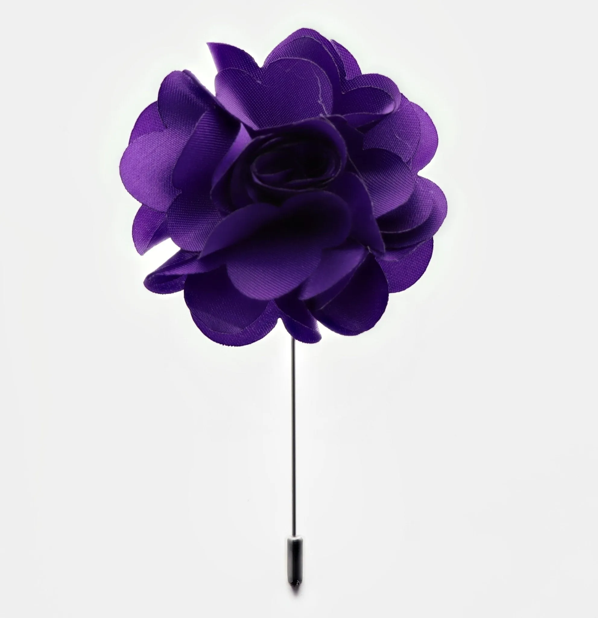 Vittorio Vico Unisex Satin Stick Flower Lapel Pin