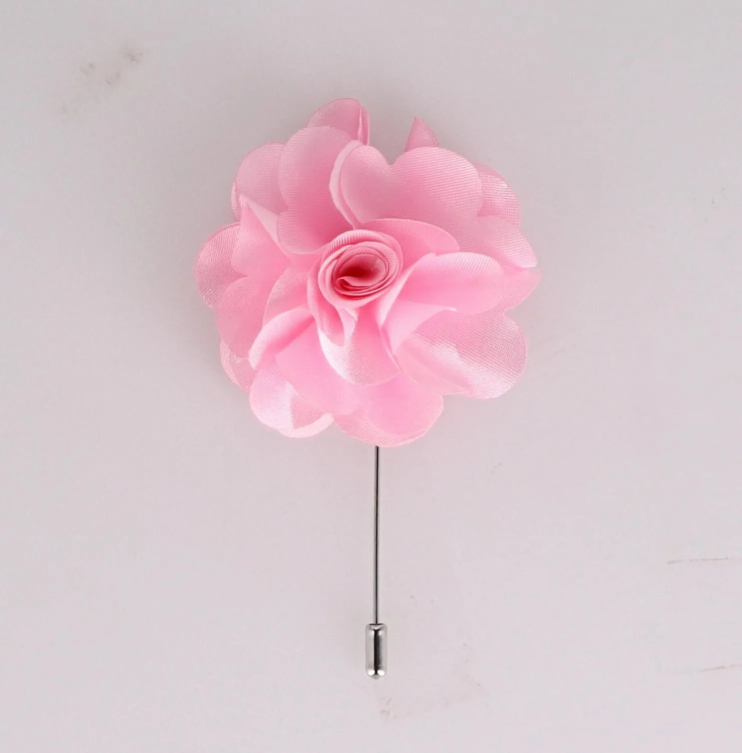 Vittorio Vico Unisex Satin Stick Flower Lapel Pin