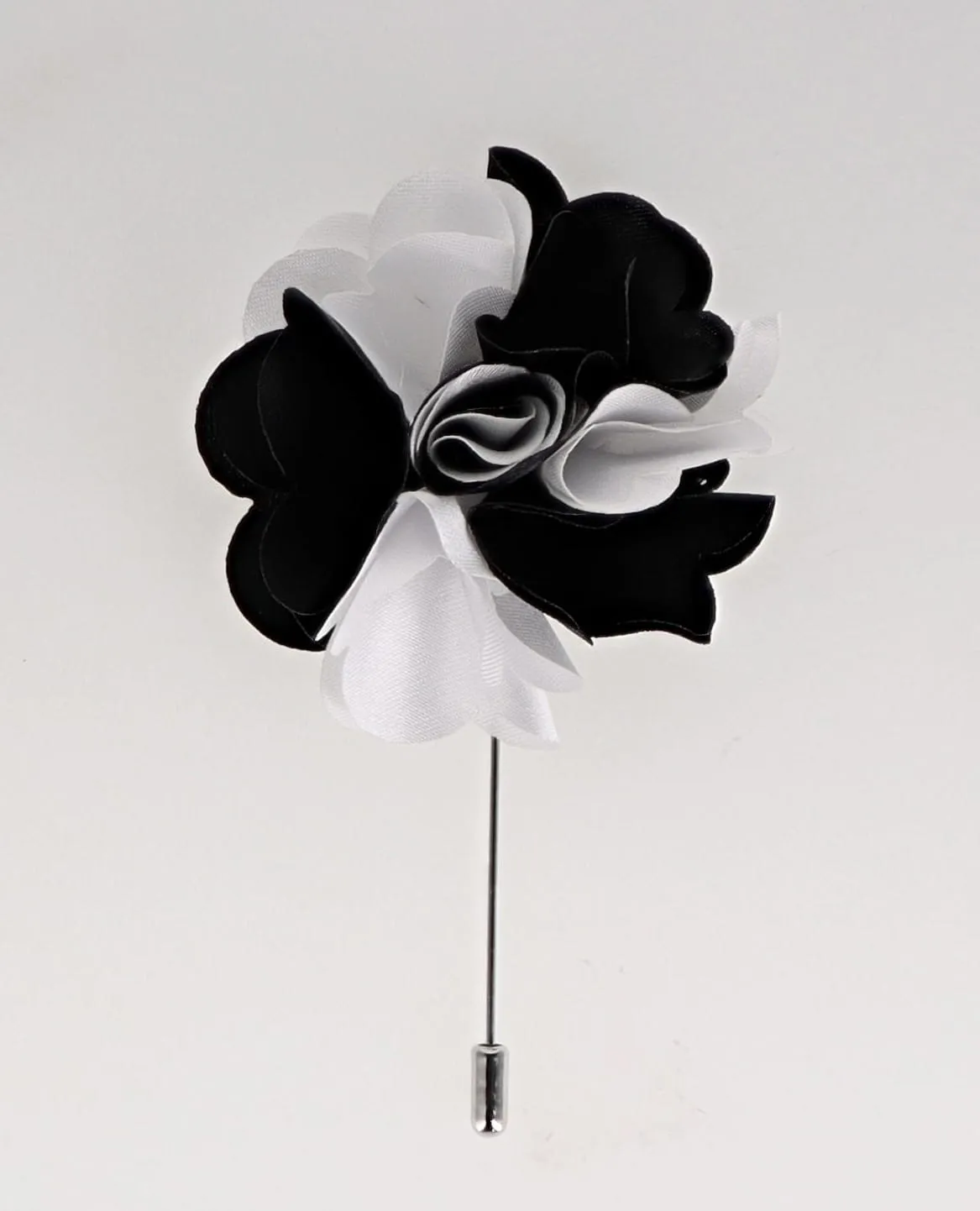 Vittorio Vico Unisex Satin Stick Flower Lapel Pin