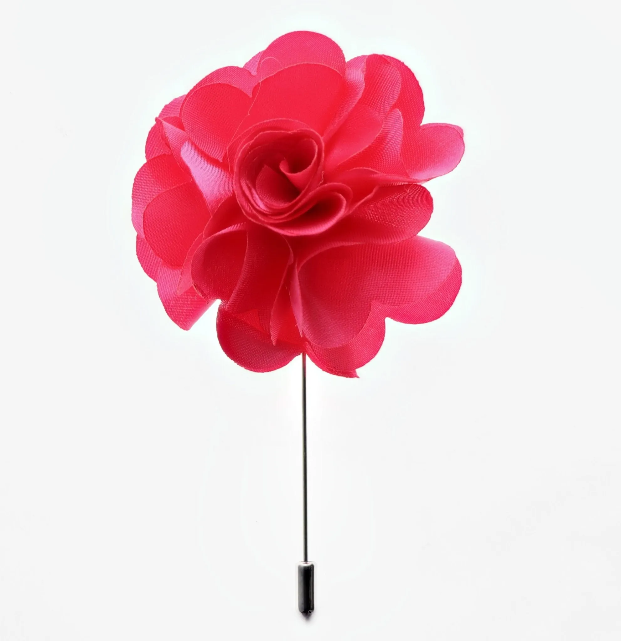 Vittorio Vico Unisex Satin Stick Flower Lapel Pin