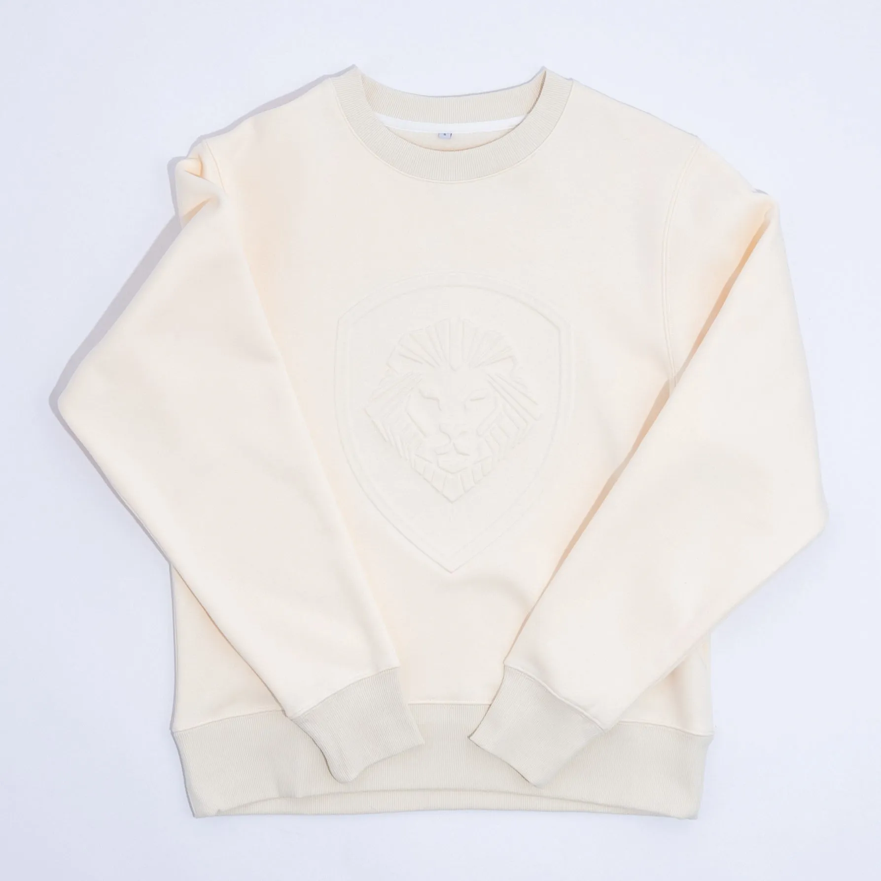 VT Embossed Cream Heavy Sweater