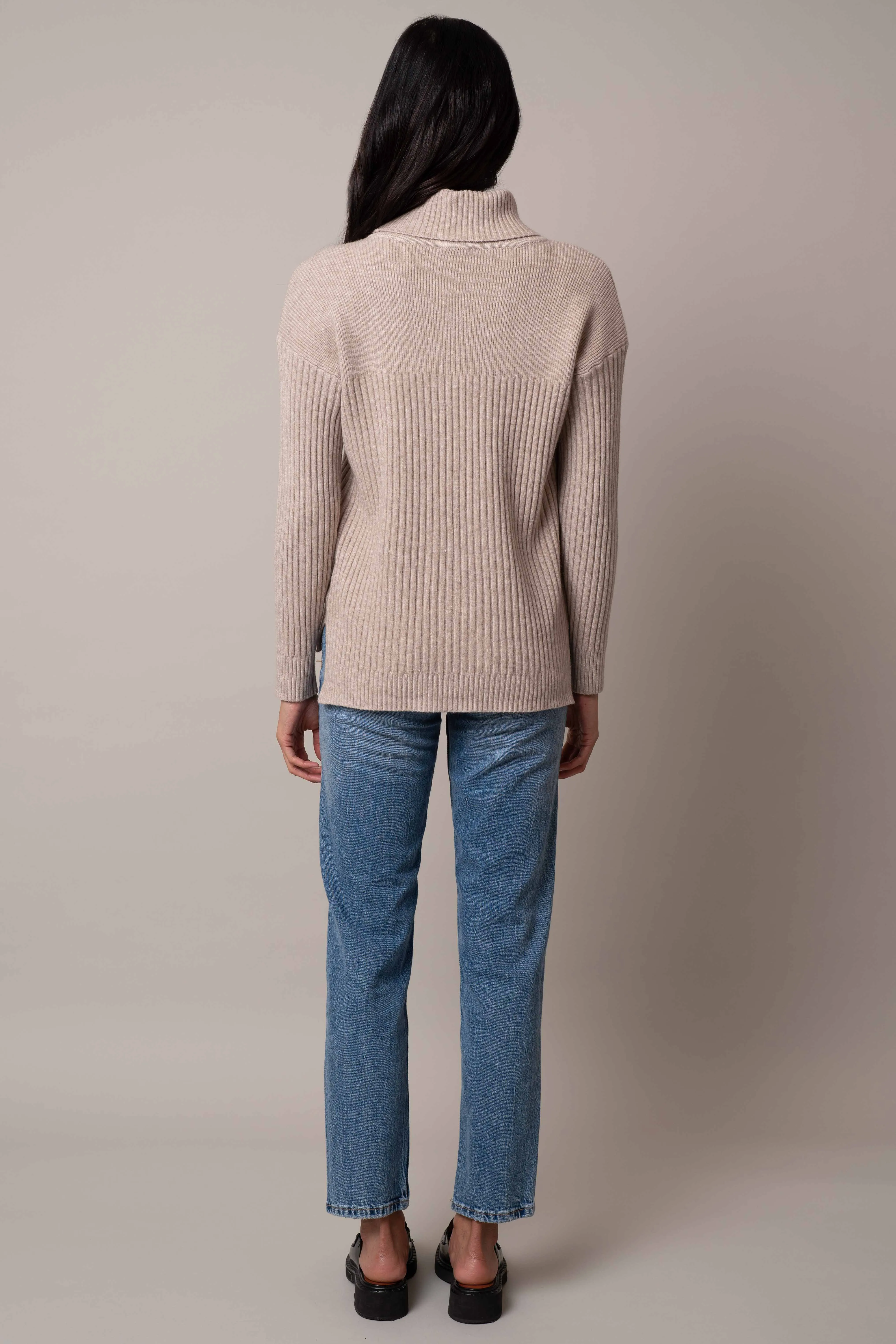 Wide Turtle Neck Pullover