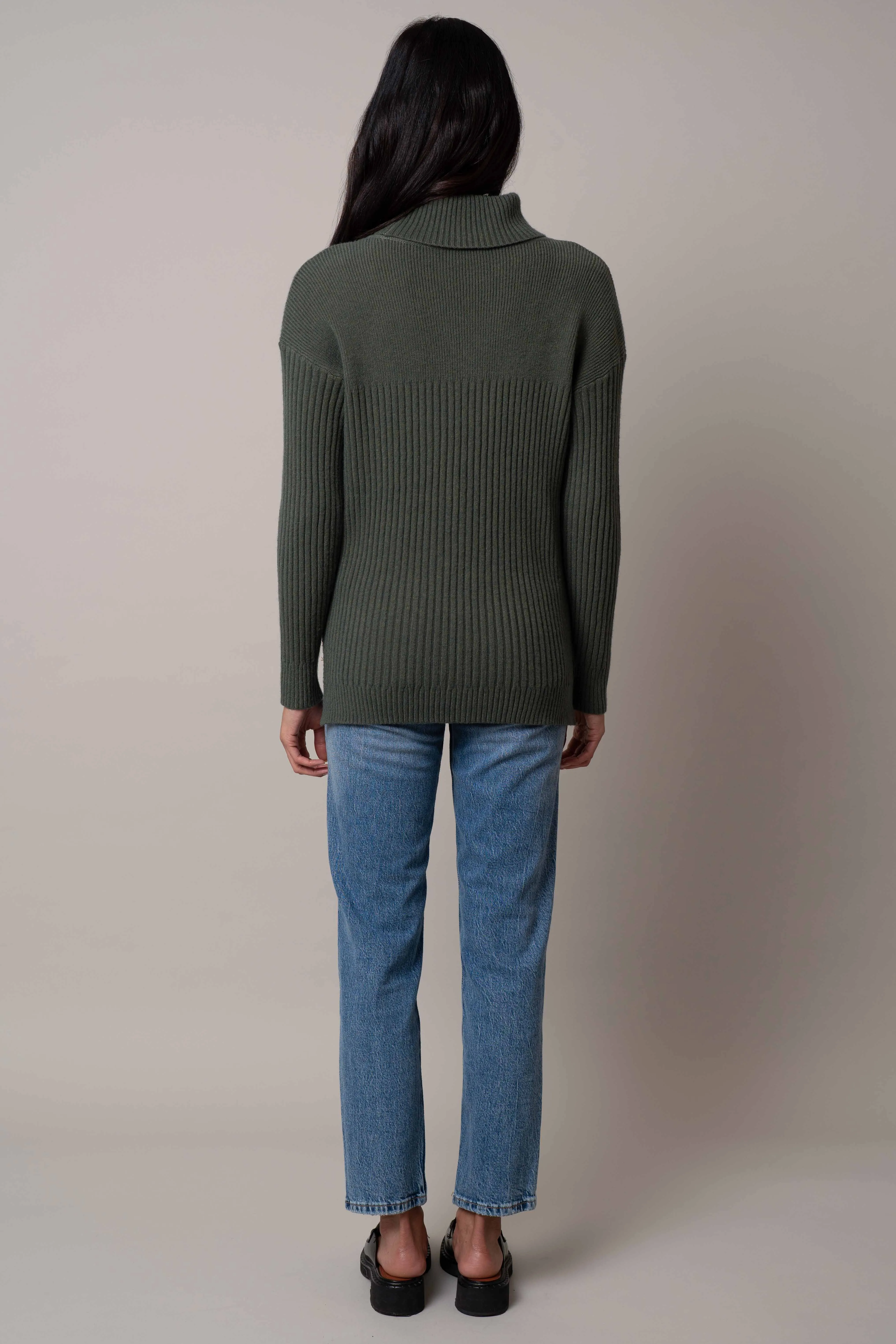 Wide Turtle Neck Pullover