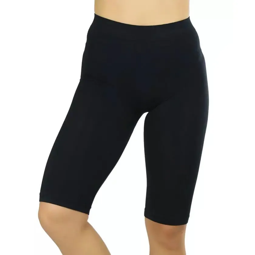 Women's Nylon Above Knee-Length Legging Shorts