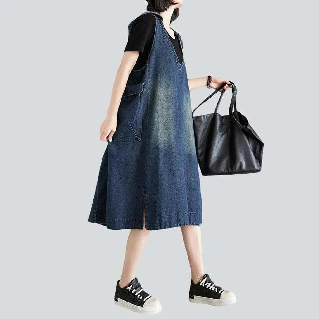 Y2k dark jean dress