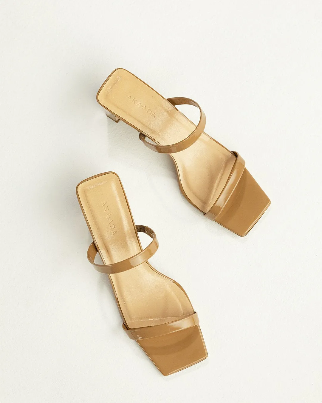 Yuki Nude Patent Leather Sandals